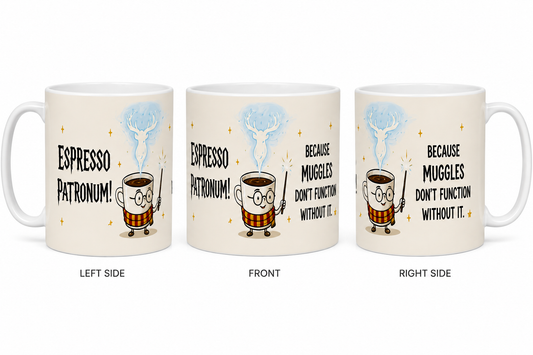 Espresso Patronum Themed Coffee Mug