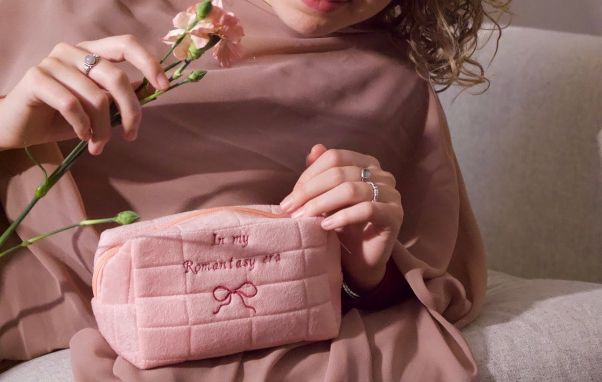 In My Romantasy Era Pouch - Pink Bookish Pencil Case & Makeup Bag - Aesthetic Pouch for Readers