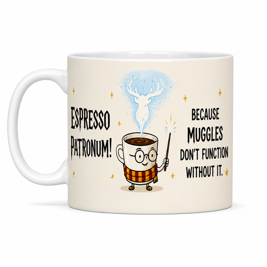 Espresso Patronum Themed Coffee Mug