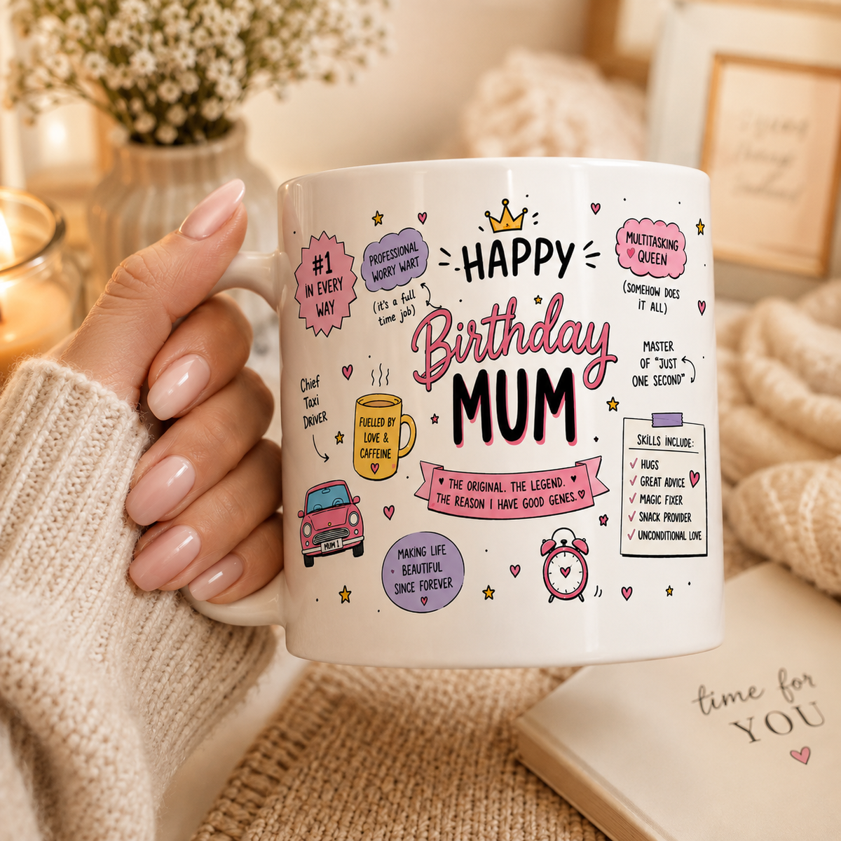 Happy Birthday Mum Cute Mug