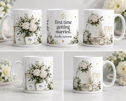 First time getting married, wedding mug