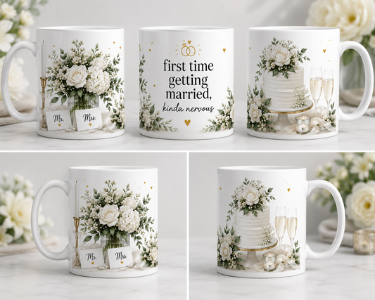 First time getting married, wedding mug