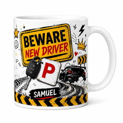 Beware new driver mug - personalised