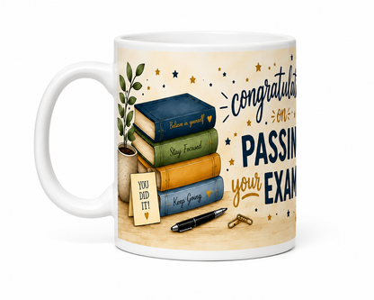 Congratulations on passing your exams mug