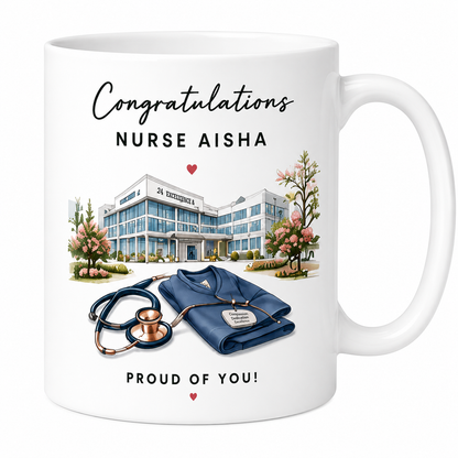 Congratulations Nurse Personalised Mug