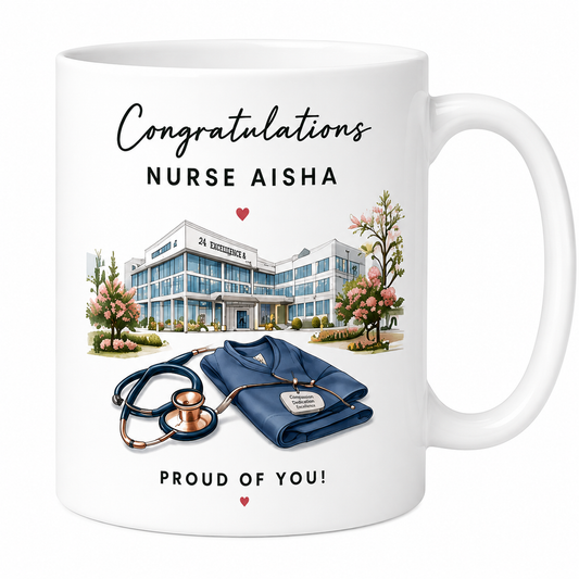 Congratulations Nurse Personalised Mug